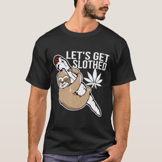 Lass Funny Weed Smoking Stoner T-Shirt (Vorderseite)
