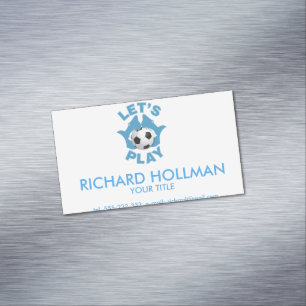 Lass-Fußball Magnetische Visitenkarte