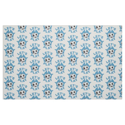 Lass-Fußball Stoff (Fat Quarter (45,7 x 55,9 cm))