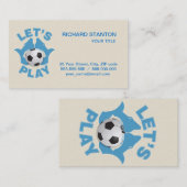 Lass-Fußball Visitenkarte (Vorne/Hinten)