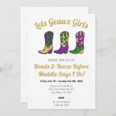 Lass Geaux Girls New Orleans Club Einladung (Vorne/Hinten)