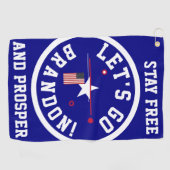 Lass gehen Brandon Golfhandtuch (Horizontal)