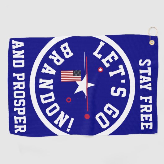 Lass gehen Brandon Golfhandtuch (Horizontal)