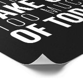 Lass gestern nicht auf | Inspiration Zitat Poster (Ecke)