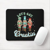 Lass Get Crackin Drei Nutcrackers Weihnachtslehrer Mousepad (Mit Mouse)