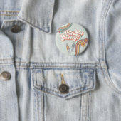 Lass Get Groovy Birthday Party Fevor Button (Beispiel)