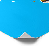 Lass Get Net On Beach, Poster (Ecke)