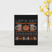 Lass Get Smashed Costume Halloween Karte (Gelbe Blume)