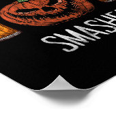 Lass Get Smashed Funny Halloween Pumpkin Poster (Ecke)