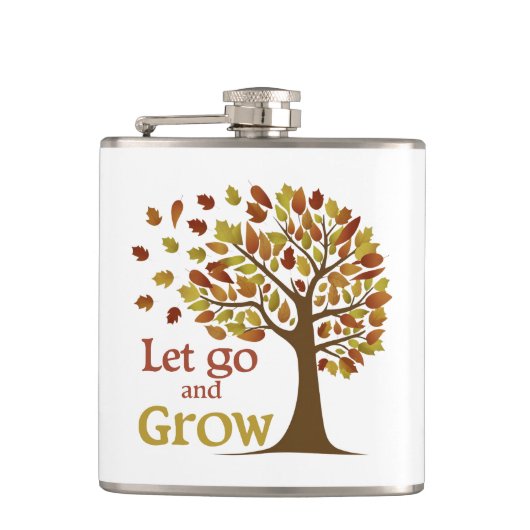 Lass Go and Grow Tree Flachmann (Vorderseite)
