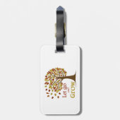 Lass Go and Grow Tree Gepäckanhänger (Rückseite vertikal)