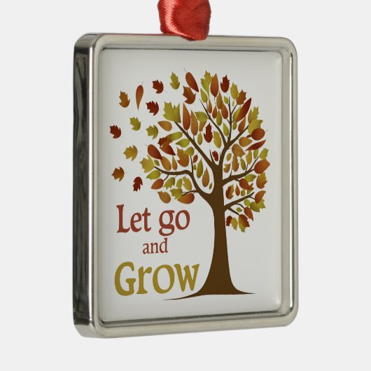 Lass Go and Grow Tree Ornament Aus Metall (Rechts)