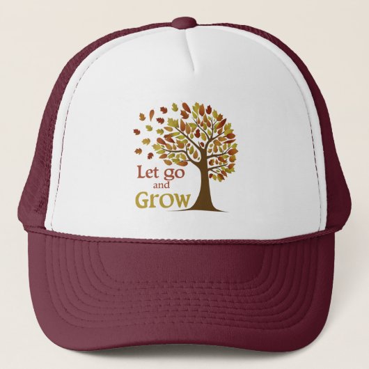 Lass Go and Grow Tree Truckerkappe (Vorderseite)