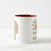 Lass Go and Grow Tree Zweifarbige Tasse (Mittel)