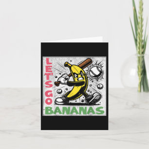 Lass Go Bananas Funny Banana Jugend Kinder Jungen  Karte