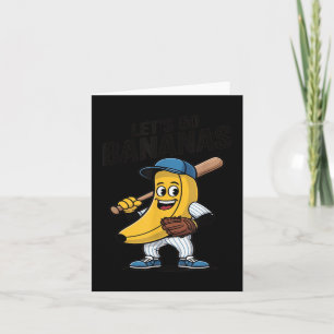 Lass Go Bananen, lustiges Bananengeschenk Karte