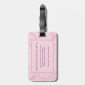 Lass Go Beginnen Neuer Beginnend Soft Pink Affirma Gepäckanhänger (Rückseite vertikal)
