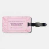 Lass Go Beginnen Neuer Beginnend Soft Pink Affirma Gepäckanhänger (Rückseite horizontal)