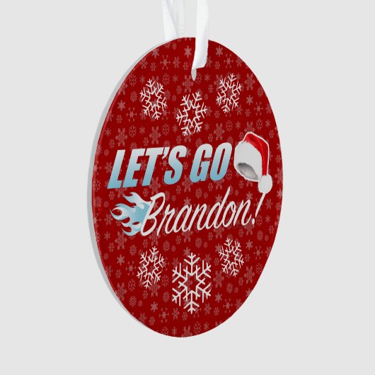 Lass Go Brandon Christmas Ornament (Vorderseite)