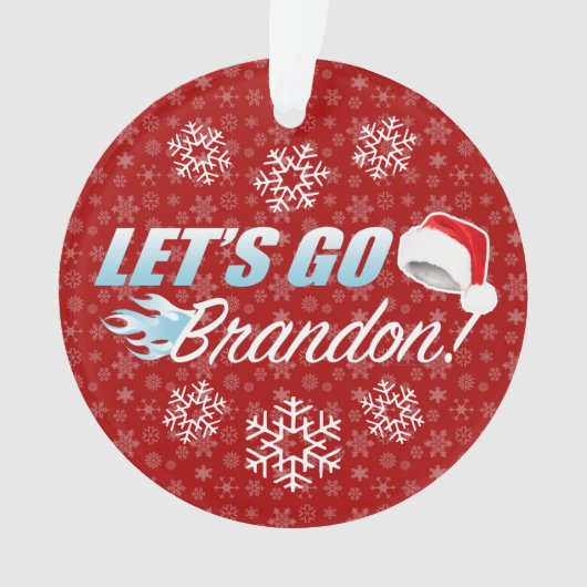 Lass Go Brandon Christmas Ornament (Vorderseite)