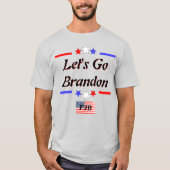 Lass Go Brandon FJB Red White Blue Stars Lt T-Shirt (Vorderseite)