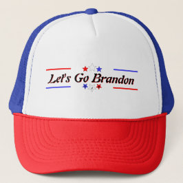 Lass Go Brandon FJB Red White Blue Stars Truckerkappe