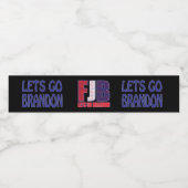 Lass Go Brandon - FJB Wasserflaschenetikett (Einzelnes Label)