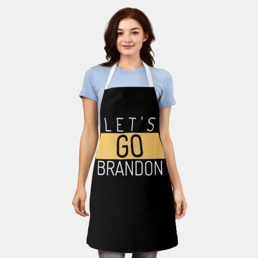 LASS GO BRANDON FUNNY MAMA VATER KITCHEN SCHÜRZE (Getragen)