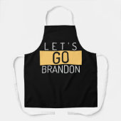 LASS GO BRANDON FUNNY MAMA VATER KITCHEN SCHÜRZE (Vorderseite)