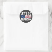 lass Go Brandon lasse Brandon Runder Aufkleber (Tasche)