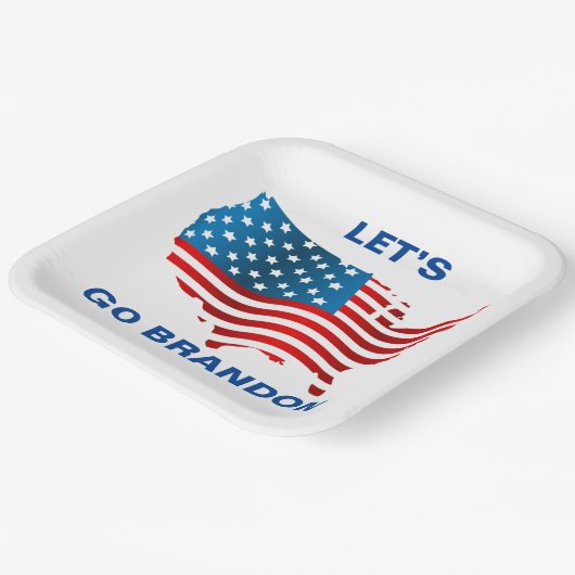 Lass Go Brandon Pappteller (Gewinkelt)