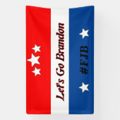 Lass Go Brandon Red Blue FJB Stars House Fla Banner (Vertikal)
