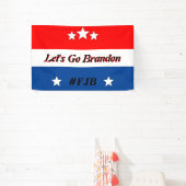 Lass Go Brandon Red Blue FJB Stars House Fla Banner (InSitu)
