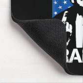 Lass Go Brandon Trump Middle Finger Flag Mousepad (Ecke)