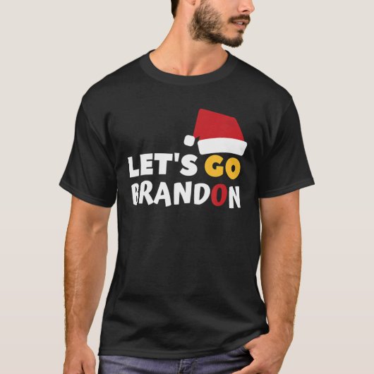 Lass Go Brandon Ugly Weihnachtskostüm, Funny Anti T-Shirt (Vorderseite)