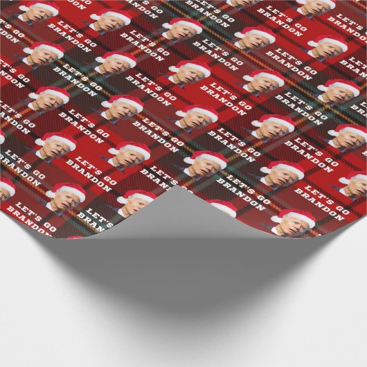 Lass Go Brandon, Weihnachten Kariert, Umschlagpapi Geschenkpapier (Ecke)