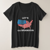 Lass Go Brandon Womens Plus Size T - Shirt (Design vorne)