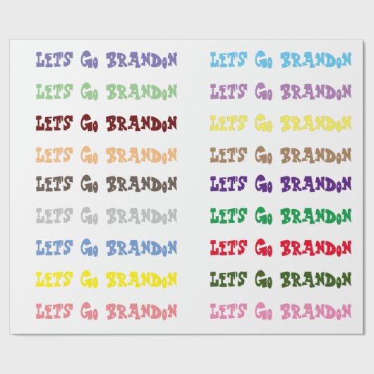 Lass Go Brandon Wrapping Paper Geschenkpapier (Flach)