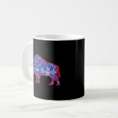 Lass Go Buffalo New York Buffalo Sports Fan Buffet Kaffeetasse (Vorderseite Links)