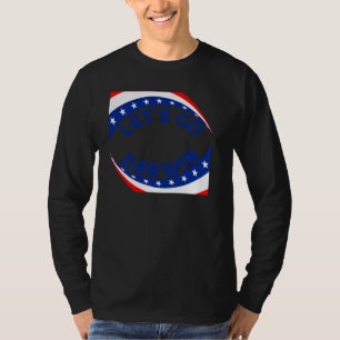 Lass Go Darwin Lass Go Darwin Girl Us Flag Pul T-Shirt