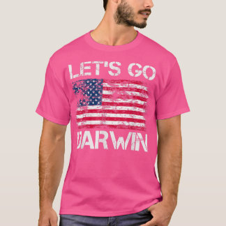 Lass Go Darwin US Flag Vintag T-Shirt