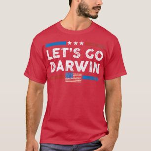 Lass Go Darwin US Flag Vintag T - Shirt Copy