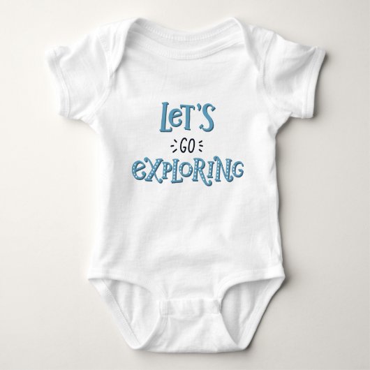 Lass Go Exploration Baby Bodysuit Baby Strampler (Vorderseite)