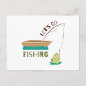 Lass Go Fishing Postkarte (Vorderseite)