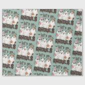Lass' Go Ghouls Funny Boho Halloween Ghosts Geschenkpapier (Flach)