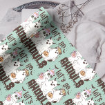 Lass' Go Ghouls Funny Boho Halloween Ghosts Geschenkpapier<br><div class="desc">Lass' Go Ghouls Funny Boho Halloween Ghosts Wrapping Paper</div>