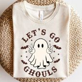 Lass Go Ghouls Funny Ghost Halloween Retro T-Shirt