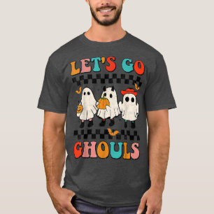 Lass Go Ghouls Halloween Boo Ghost Halloween Retro T-Shirt