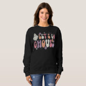 Lass Go Ghouls Retro Halloween Sweatshirt (Vorne ganz)