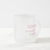 Lass Go Girls Cowgirl Personalisiert Bachelorette Mattglastasse (VorderseiteRechts)